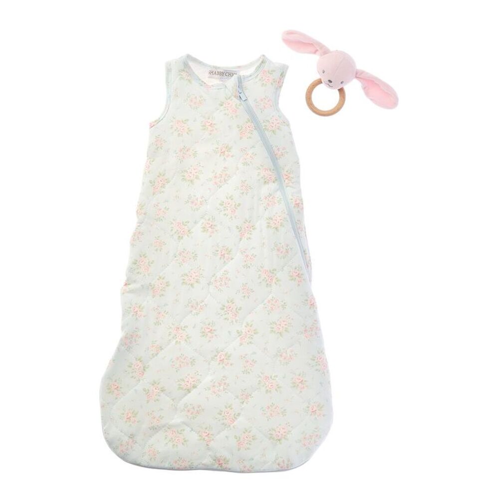 Shabby Chic Girls  2Pc Bamboo Printed Sleepbag Sec, Blue